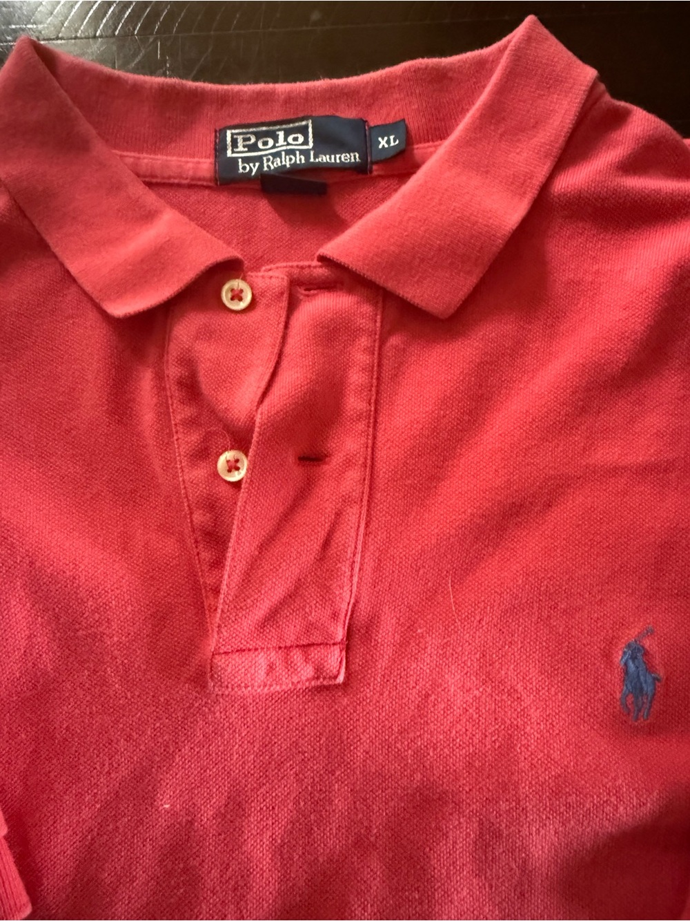 Polo by Ralph Lauren Men’s Pink Coral Polo Shirt XL